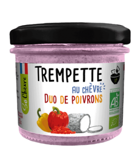 TREMPETTE AU CHÈVRE DUO POIVRONS 90G