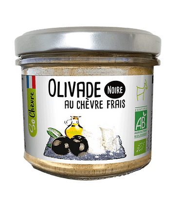OLIVADE NOIRE AU CHÈVRE 90G