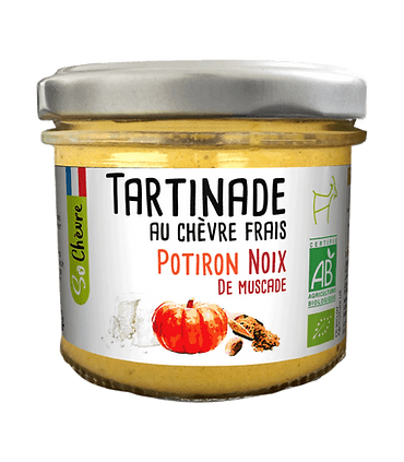 TARTINADE AU CHÈVRE POTIRON-NOIX DE MUSCADE 90G