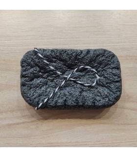 ÉPONGE KONJAC XL CORPS CHARBON DE BAMBOU