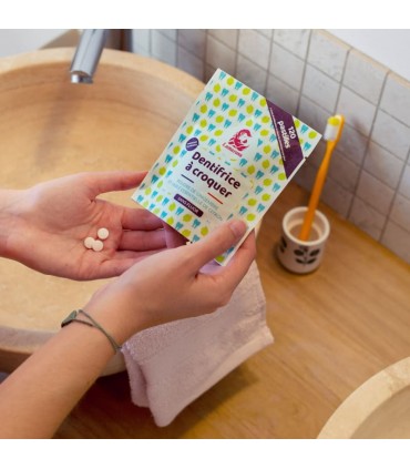 DENTIFRICE À CROQUER "GINGEMBRE & CITRON" 120 PASTILLES LAMAZUNA