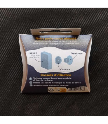 PORTE SAVON AIMANTÉ EMBALLÉ J'AIME MES DENTS