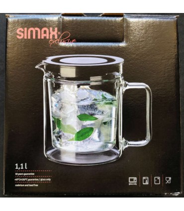 THÉIÈRE AVEC DOUBLE PAROI ET FILTRE INOX 1.1L