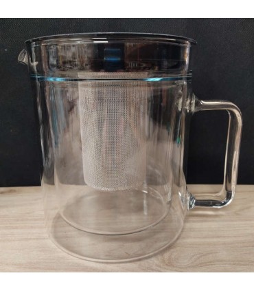 THÉIÈRE AVEC DOUBLE PAROI ET FILTRE INOX 1.1L