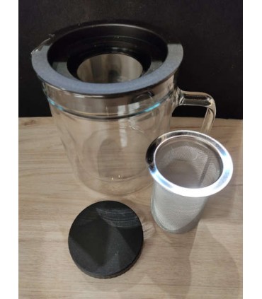 THÉIÈRE AVEC DOUBLE PAROI ET FILTRE INOX 1.1L