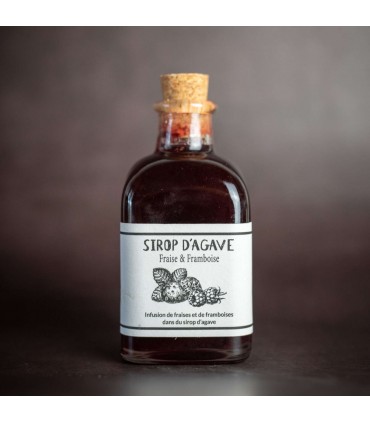 SIROP D'AGAVE FRAISE & FRAMBOISE 100ML