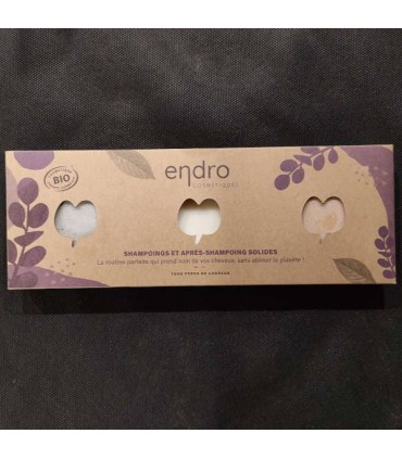 COFFRET TRIO SHAMPOING SOLIDE ENDRO