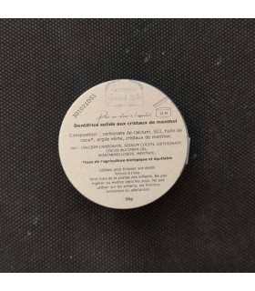 DENTIFRICE SOLIDE CRISTAUX DE MENTHOL 35G