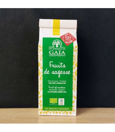 THÉ VERT FRUITS DE SAGESSE SACHET 80G