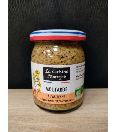 MOUTARDE À L'ANCIENNE FRANCE 210G LA CUISINE D'AUTREFOIS