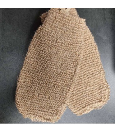 PAIRE DE GANTS EXFOLIANTS EN CHANVRE