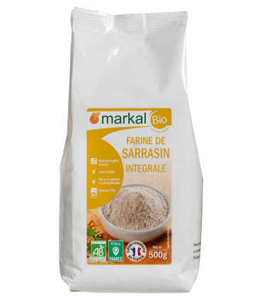 FARINE DE SARRASIN INTÉGRALE MARKAL 500G