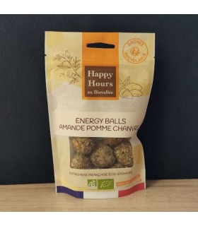 ENERGY BALLS AMANDE POMME CHANVRE 120G