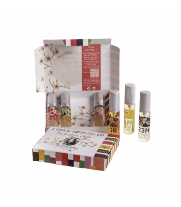 COFFRET DE 6X10ML EAUX DE PARFUM 100% BIO