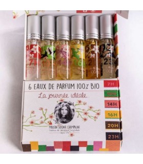 COFFRET DE 6X10ML EAUX DE PARFUM 100% BIO