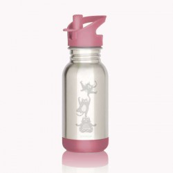 GOURDE LOOPY "CHATONS" ROSE 400ML