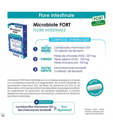 MICROBIOTE FORT FLORE INTESTINALE 30 GÉL