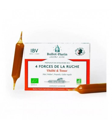 4 FORCES DE LA RUCHE 10 AMP X 10ML