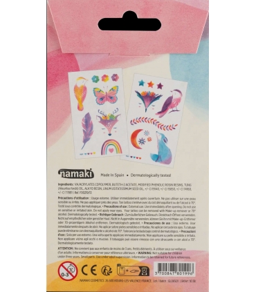 TATOUAGE ÉPHÉMÈRE ENFANT FÉERIE X2 PLANCHES