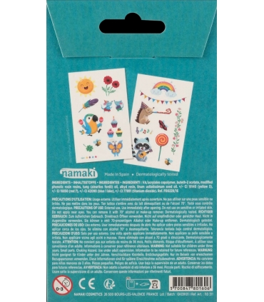 TATOUAGE ÉPHÉMÈRE ENFANT ARC-EN-CIEL X2 PLANCHES