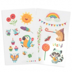 TATOUAGE ÉPHÉMÈRE ENFANT ARC-EN-CIEL X2 PLANCHES