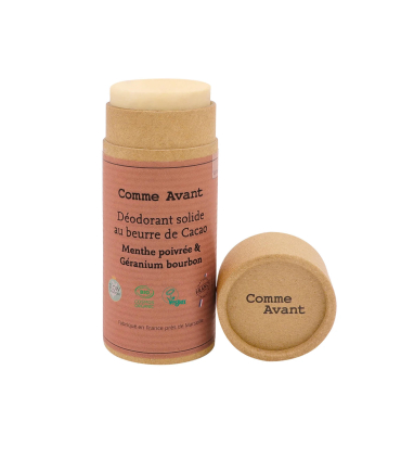 DÉODORANT SOLIDE MENTHE POIVRÉE/GÉRANIUM BOURBON 60G