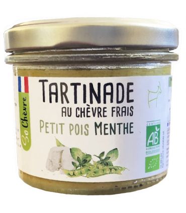 TARTINADE AU CHÈVRE PETIT POIS-MENTHE 90G
