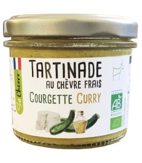 TARTINADE AU CHÈVRE COURGETTE-CURRY 90G