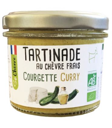 TARTINADE AU CHÈVRE COURGETTE-CURRY 90G