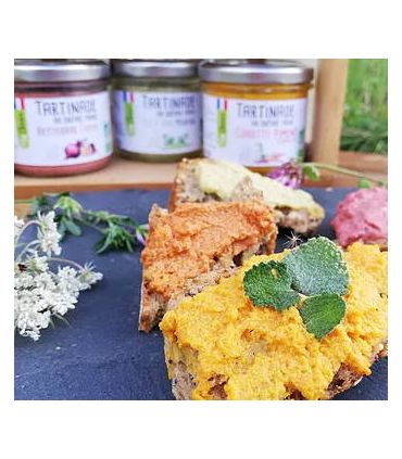 TARTINADE AU CHÈVRE LENTILLE CORAIL-PAPRIKA 90G